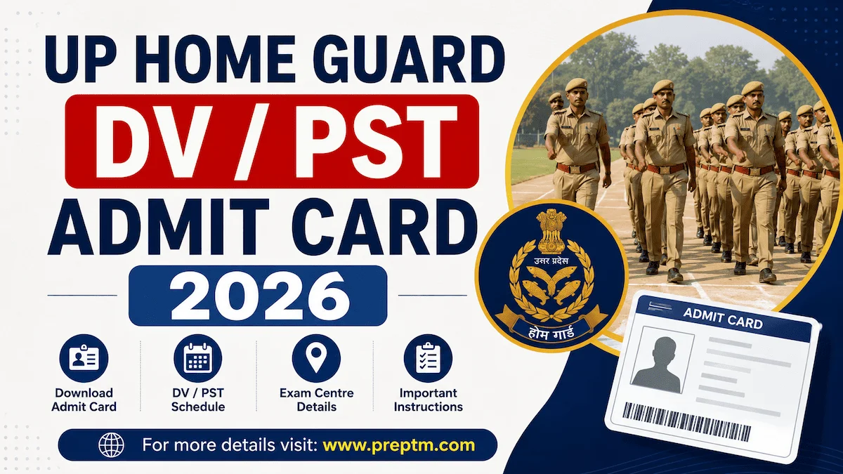 UP Home Guard DV / PST Admit Card 2026